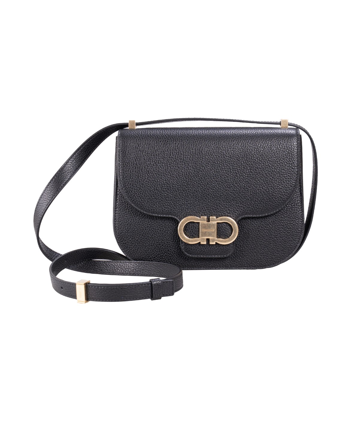 shop SALVATORE FERRAGAMO  Borsa: Salvatore Ferragamo borsa a tracolla doppio Gancini.
Patta frontale sagomata e decorata con un doppio Gancini in finitura dorata.
Tasca frontale con soffietto.
Tasca piatta posteriore.
Fessure nel comparto centrale.
Tracolla passante per uno styling cross body o a spalla.
Dimensioni: Altezza 17 CM, Lunghezza 21.5 CM, Profondità 7 CM.
Composizione: vitello martellato.
Made in Italy.. 219867 DOUBLE GFL-781033 number 9364960